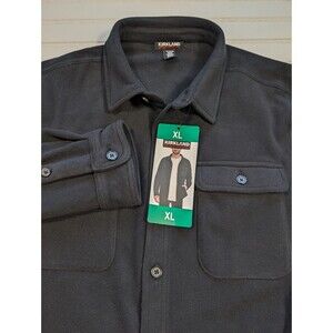 NEW Kirkland Signature Men's Shirt Jacket Black Size XL NWT Shacket